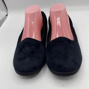 Dearfoams Womens Rebecca Microfiber Velour Closed Back Slipper  Size L